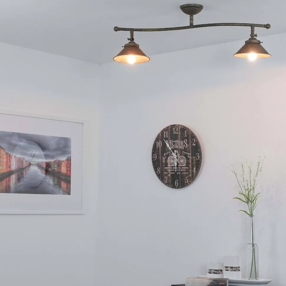 Deckenleuchte Antik Messing Vintage Verstellbar