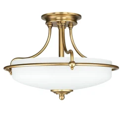 Deckenleuchte ASPERO Messing Jugendstil Lampe