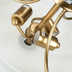 Deckenleuchte ASPERO Messing Jugendstil Lampe