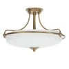 Deckenleuchte ASPERO Messing Creme 4xE27 Lampe