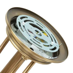 Deckenleuchte ASPERO Messing Creme 4xE27 Lampe