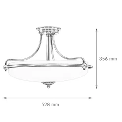 Deckenleuchte ASPERO Messing Creme 4xE27 Lampe