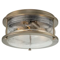 Deckenleuchte außen Aluminium Glas B: 30,5 cm IP44 E27