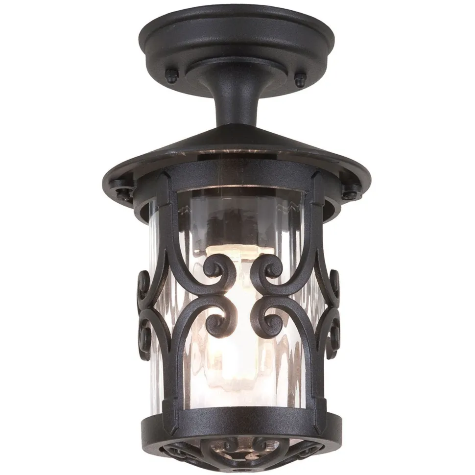 Deckenleuchte Außen Schwarz Rustikal IP23 Terrasse