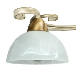 Deckenleuchte AURORA WHITE in Shabby Weiß 2-flmg