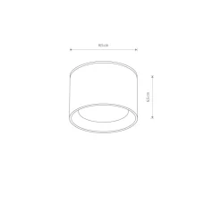 Deckenleuchte Bad Weiß IP54 GX53 Ø 8,5 cm Aluminium klein