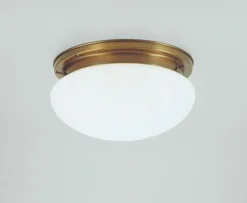 Deckenleuchte blendarm Berliner Messing Glas Ø30 cm E27