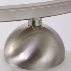 Deckenleuchte blendarm Metall Glas in Stahl Weiß 112 cm