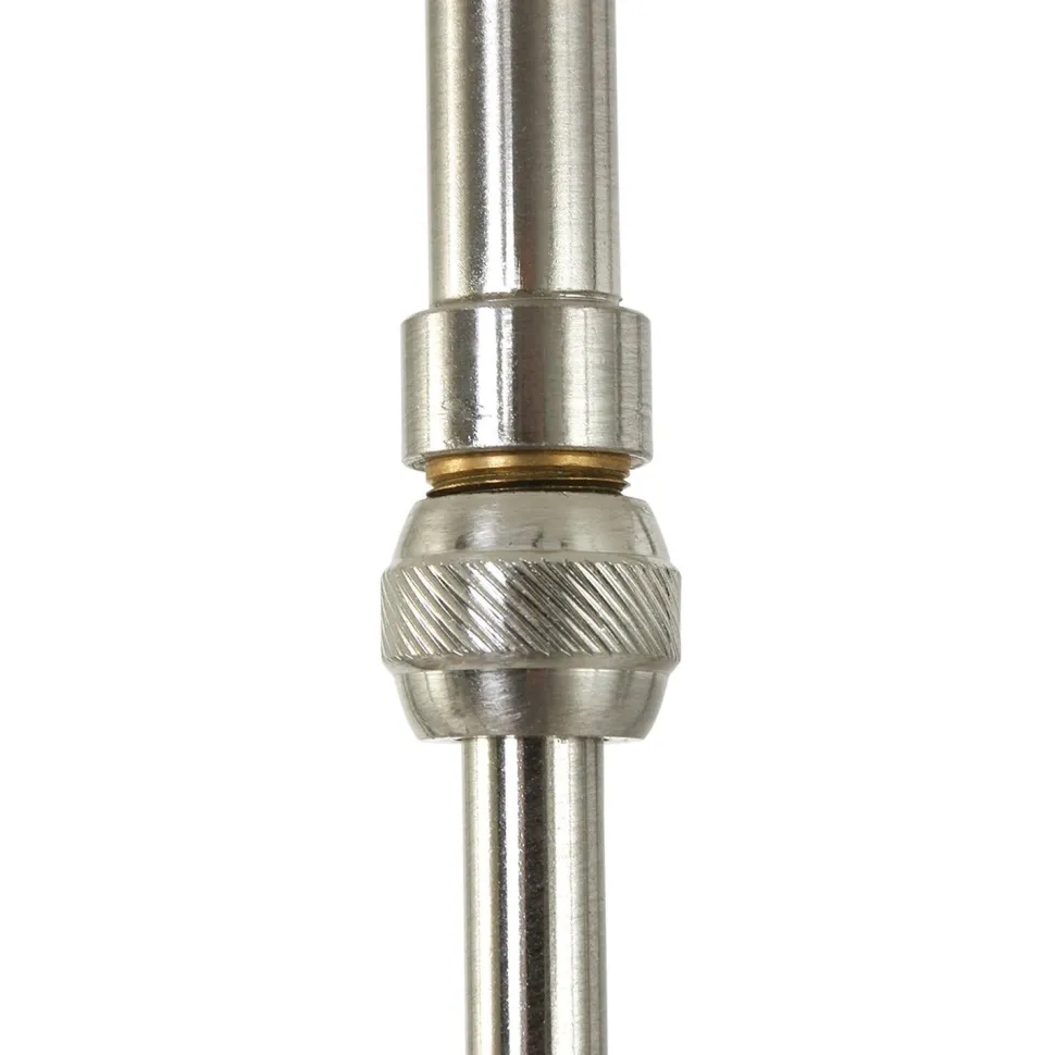 Deckenleuchte blendarm Metall Glas in Stahl Weiß 112 cm