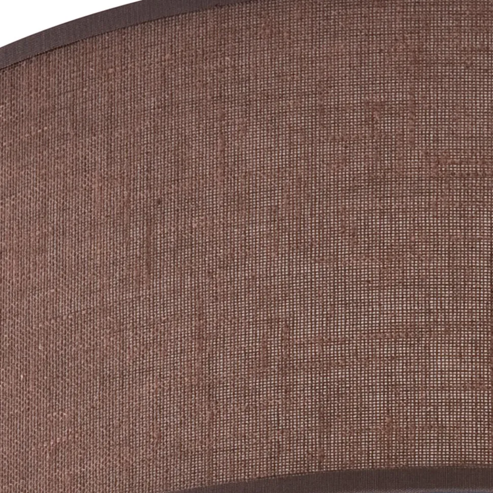 Deckenleuchte Braun Ø 45 cm rund Stoff blendarm für 2x E27