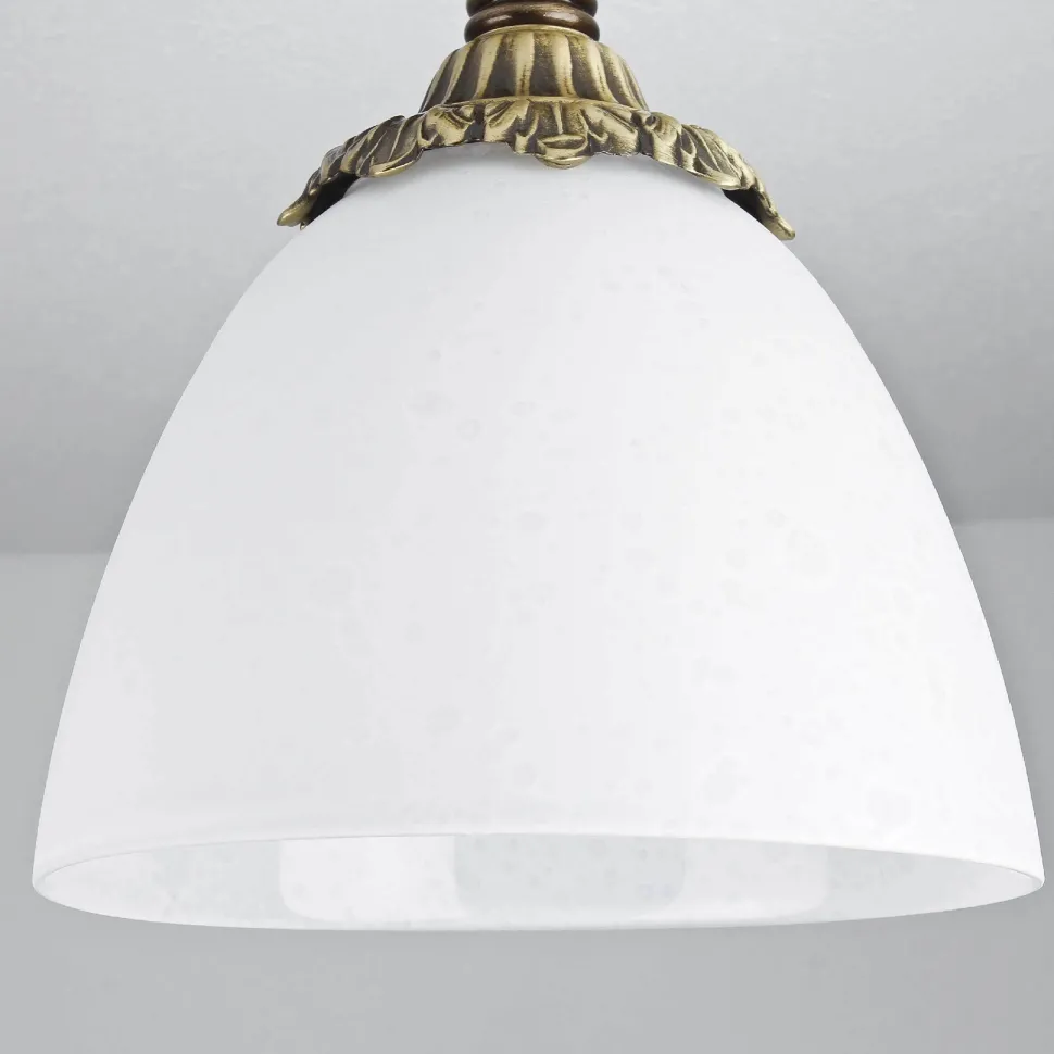 Deckenleuchte Bronze Hell Glasschirm Beatrice