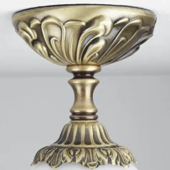 Deckenleuchte Bronze Hell Glasschirm Beatrice