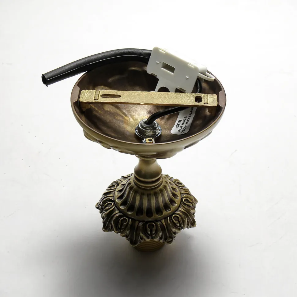 Deckenleuchte Bronze Hell Glasschirm Beatrice