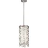 Deckenleuchte CASTELO in Nickel Glas Ø18cm Lampe