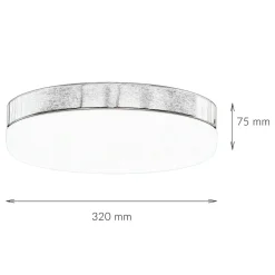 Deckenleuchte Chrom Bad Wohnzimmer Lampe MONI