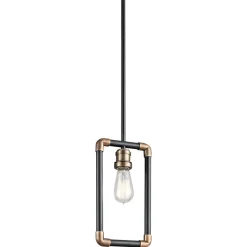 Deckenleuchte DREVO Schwarz Messing kürzbar Lampe