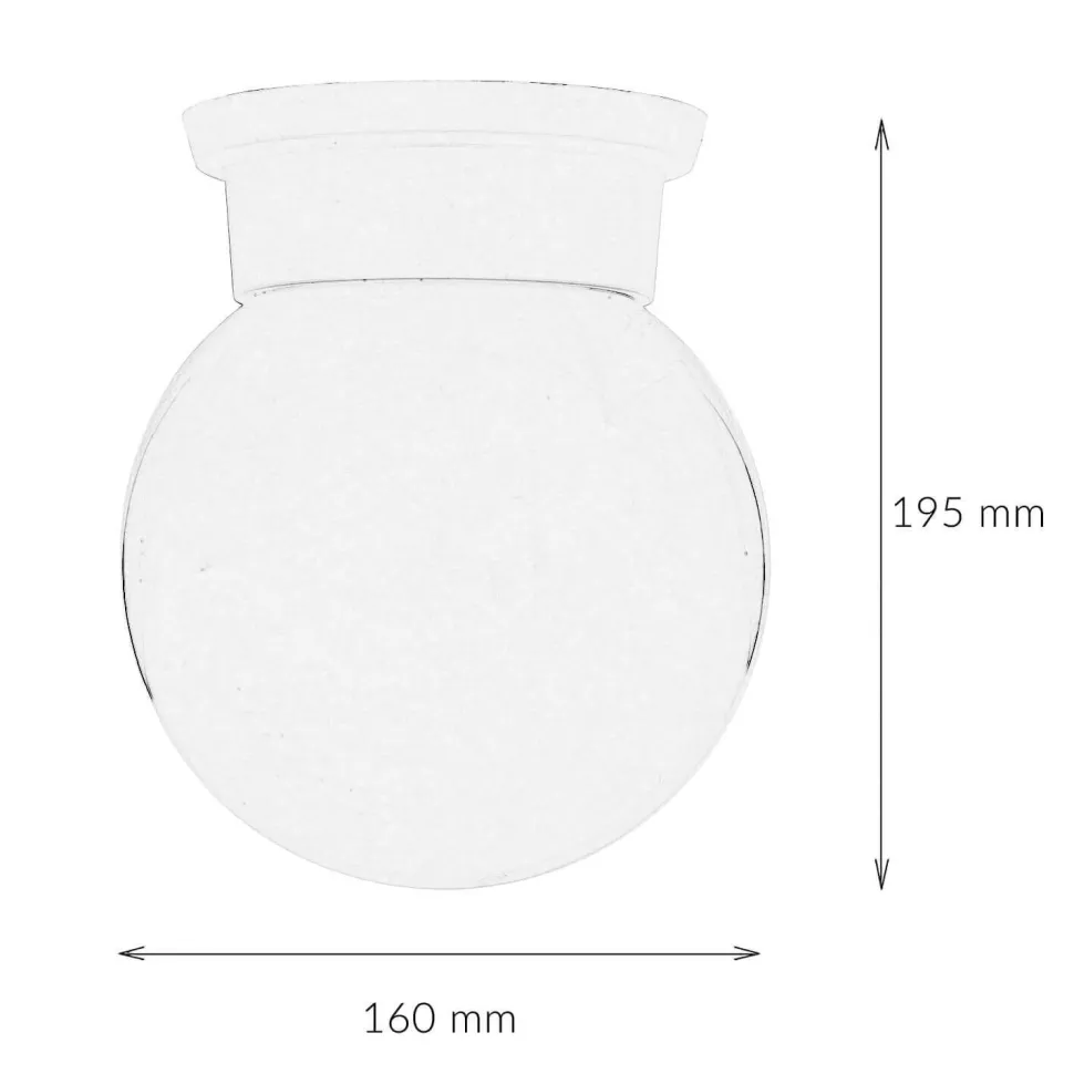 Deckenleuchte Durelo Weiß Ø16cm