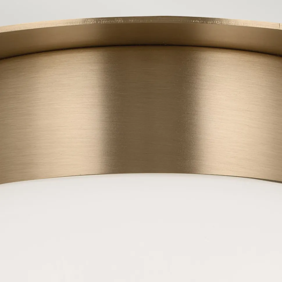 Deckenleuchte E27 Ø 20,3 cm Metall Glas in Bronze Weiß