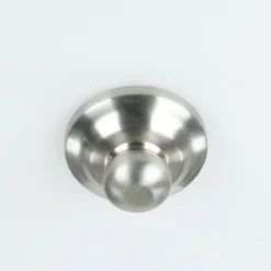 Deckenleuchte E27 Weiß Nickel Ø37cm Glas Metall