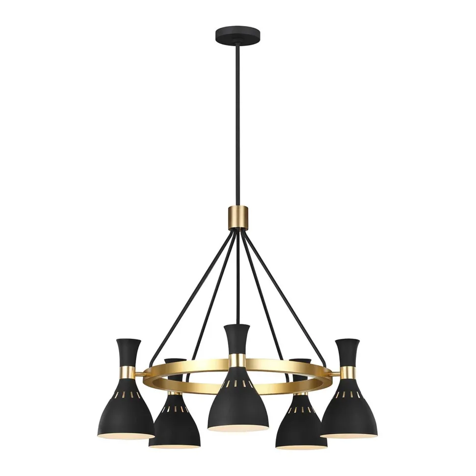 Deckenleuchte Esszimmer Esstisch Schwarz Messing