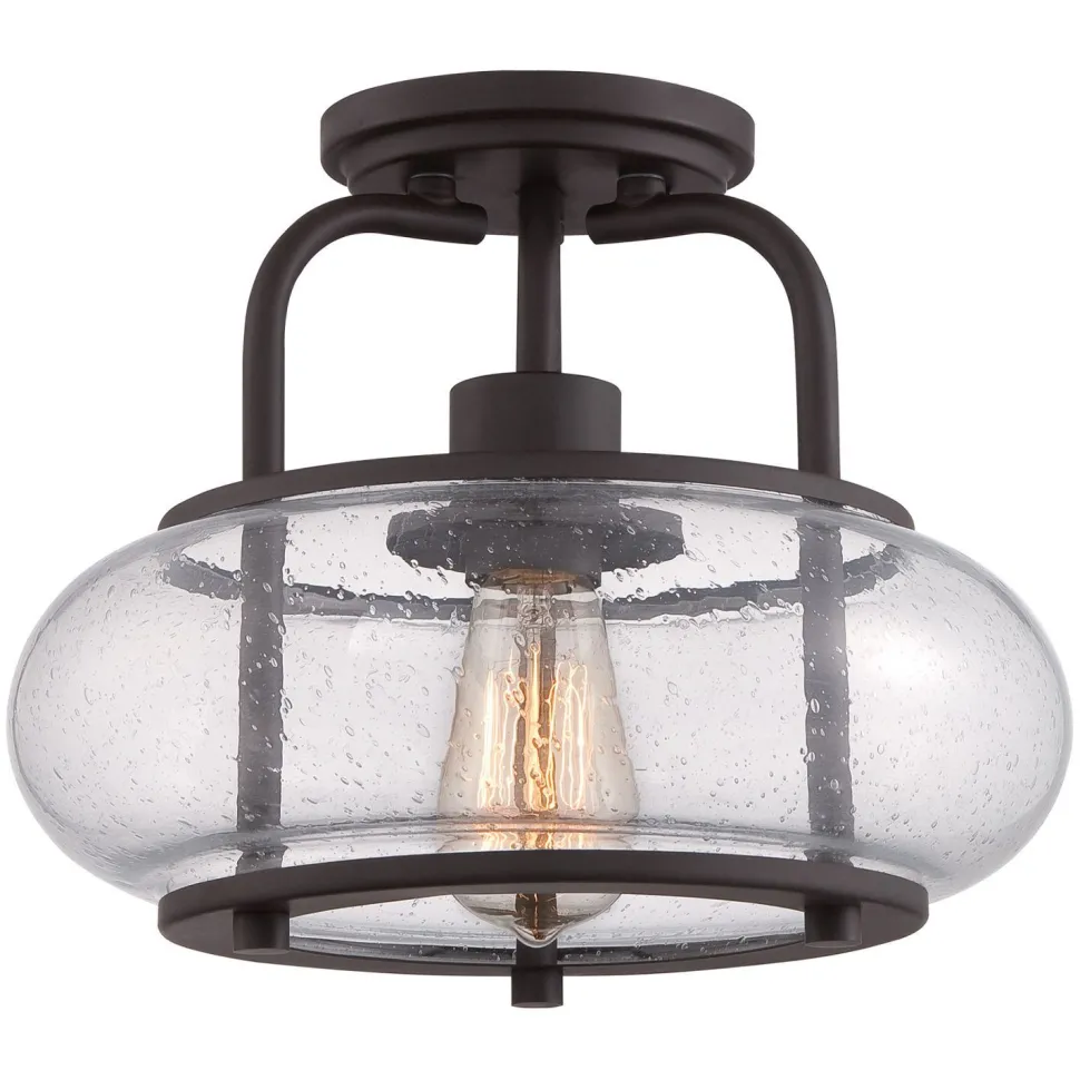 Deckenleuchte FELI Metall Regenglas Ø30cm Lampe