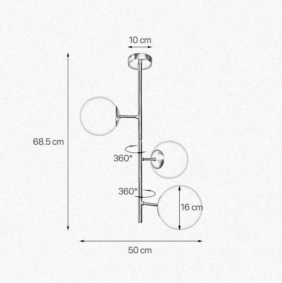 Deckenleuchte 3-flammig in Bronze hell Weiß E14 Messing Glas