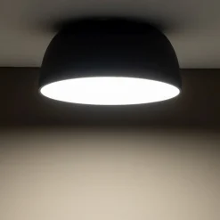 Deckenleuchte 3-flammig Metall Grau wohnlich E27 Ø38 cm