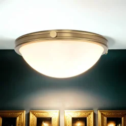 Deckenleuchte für Wohnzimmer in Messing Jugendstil