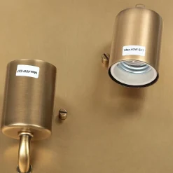 Deckenleuchte für Wohnzimmer in Messing Jugendstil