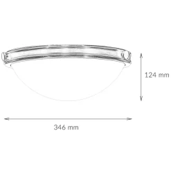 Deckenleuchte für Wohnzimmer in Messing Jugendstil