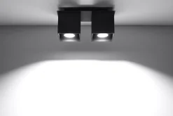 Deckenleuchte GEO in Schwarz 2-flmg