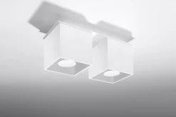 Deckenleuchte GEO in Weiß 2-flmg