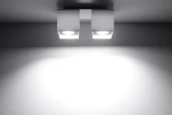 Deckenleuchte GEO in Weiß 2-flmg