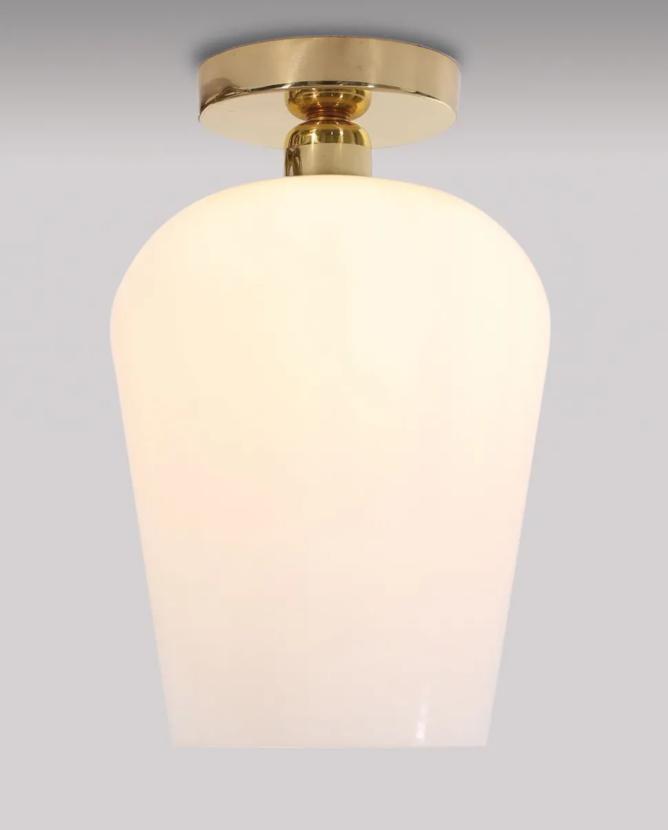 Deckenleuchte Glas Echt-Messing Handarbeit Schlafzimmer