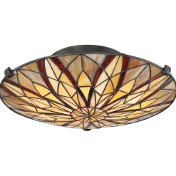 Deckenleuchte Glas Tiffany Stil Ø42cm rund SANSA