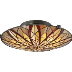 Deckenleuchte Glas Tiffany Stil Ø42cm rund SANSA