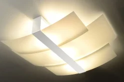 Deckenleuchte Glasschirm blendarm Weiß 3x E27 MAGO