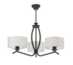 Deckenleuchte Graphit Weiß Ø66cm Wohnzimmer DAGNO