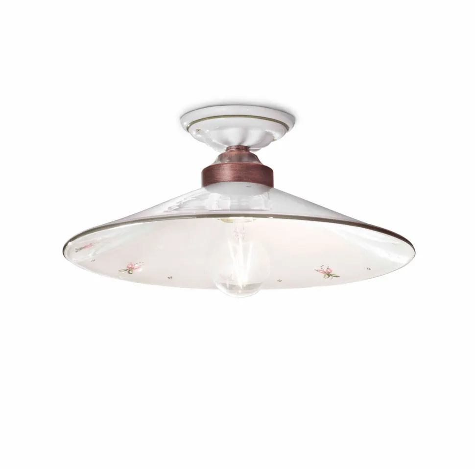 Deckenleuchte Handarbeit Keramik Ø 35 cm rund E27 CARLA