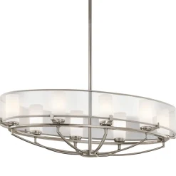 Deckenleuchte HIRA in Zinn kürzbar B:91cm Lampe