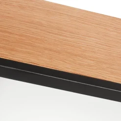 Deckenleuchte Holz B: 39 cm klein quadratisch in Eiche 4x E27