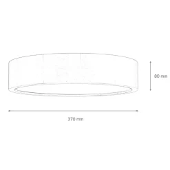 Deckenleuchte Holz Braun rund Wohnzimmer