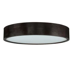 Deckenleuchte Holz Braun 3-flmg rund Wohnzimmer