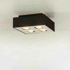 Deckenleuchte HYDRA in Schwarz 4-flmg