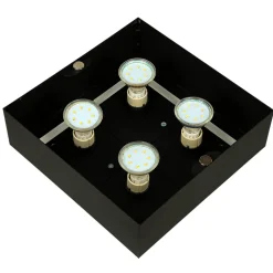 Deckenleuchte HYDRA in Schwarz 4-flmg