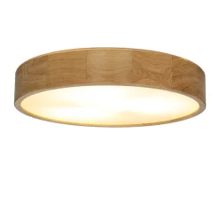 Deckenleuchte in Eiche 3-flammig rund Wohnzimmer