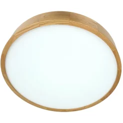 Deckenleuchte in Eiche 3-flammig rund Wohnzimmer