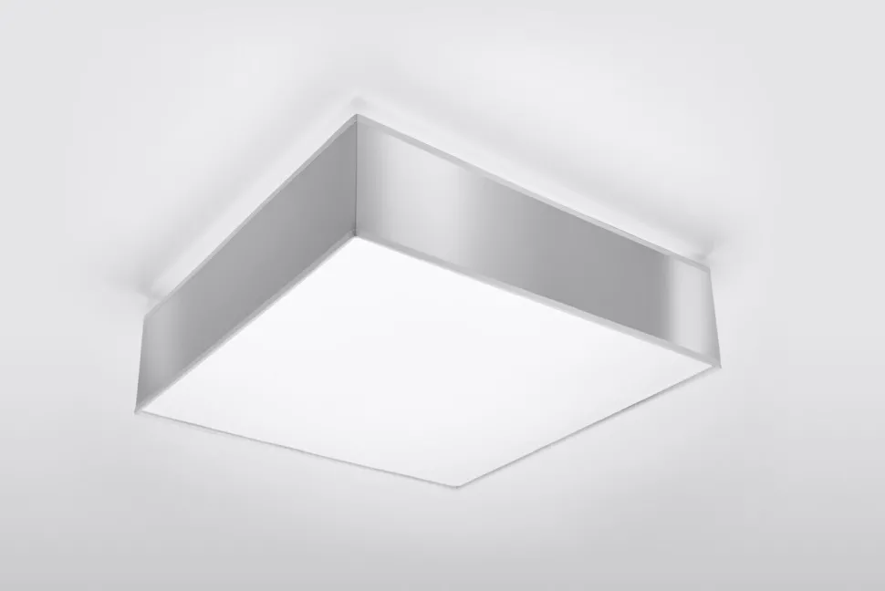 Deckenleuchte in Grau 2-flmg