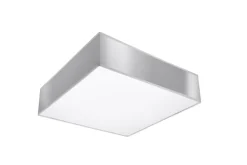 Deckenleuchte in Grau 2-flmg