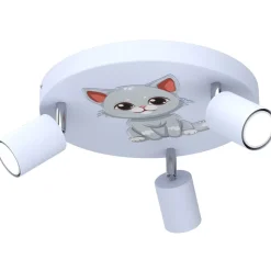 Deckenleuchte Kinder Blau Ø 30 cm schwenkbar GU10 Metall